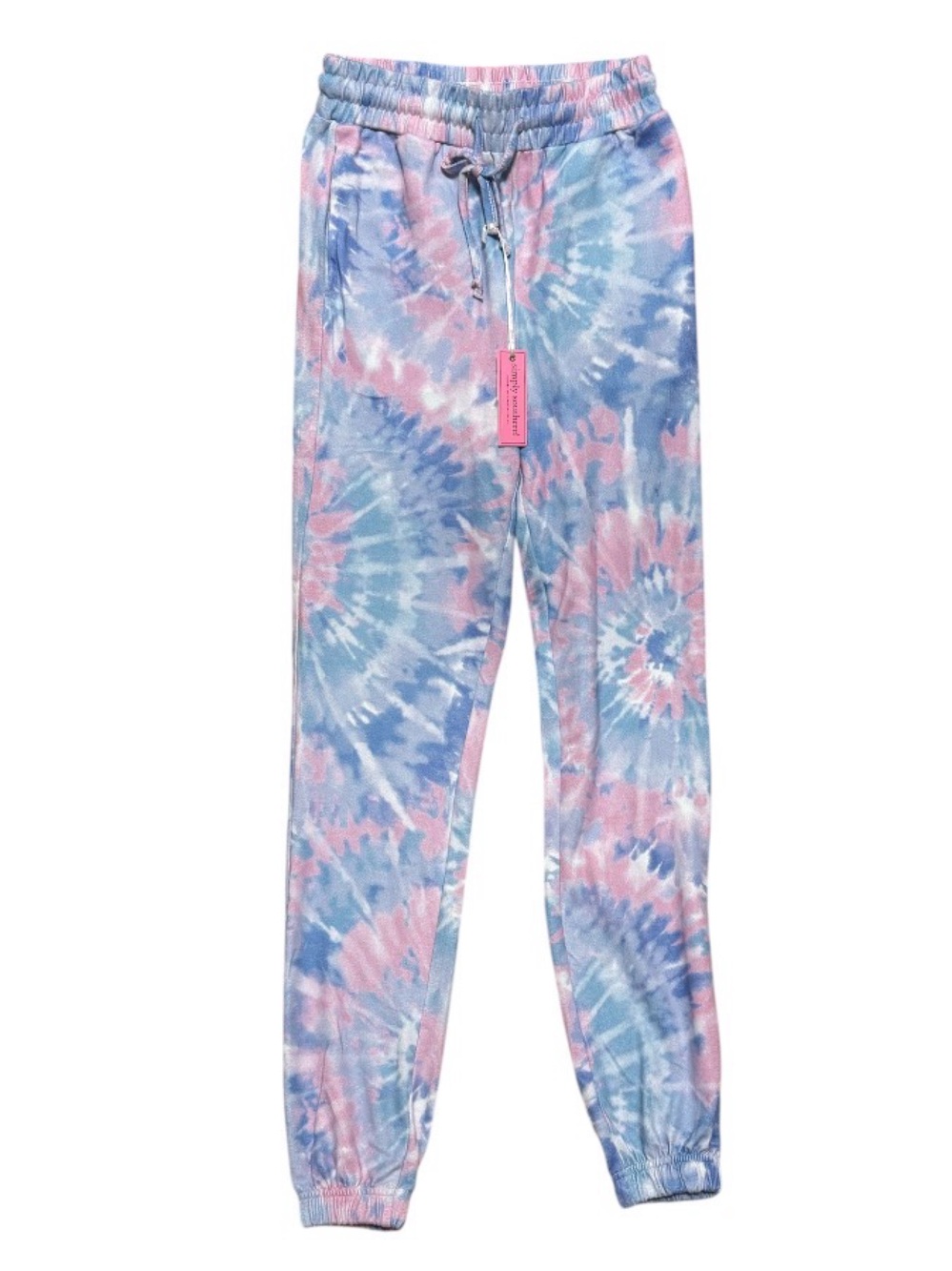 Simply Southern Tie Dye Jogger Pants Women’s Small NWT Pink Blue